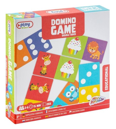 Gra logiczna Grafix dwustronne domino (300013) Grafix Gra logiczna Grafix dwustronne domino (300013) Grafix