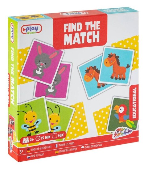 Gra logiczna Grafix znajdź pary junior (300010) Grafix Gra logiczna Grafix znajdź pary junior (300010) Grafix