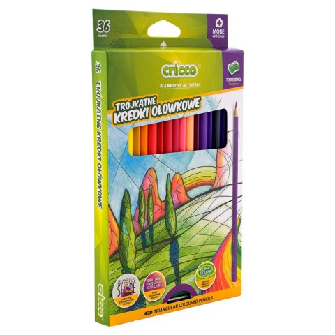 Kredki ołówkowe Cricco z temperówką 36 kol. (322K36AX) Cricco Kredki ołówkowe Cricco z temperówką 36 kol. (322K36AX) Cricco