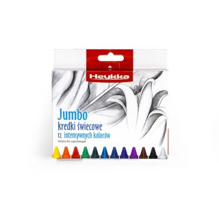 Kredki świecowe Heykka Heyyka Jumbo Kredki świecowe,12 szt 12 kol. (610401) Heykka