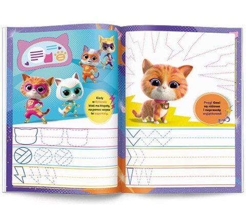 Książeczka edukacyjna Ameet Superkoty. Rysujemy Szlaczki (KSS 9114) Ameet Książeczka edukacyjna Ameet Superkoty. Rysujemy Szlaczki (KSS 9114) Ameet
