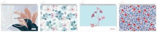 Teczka plastikowa na suwak flower A4 mix Beniamin Beniamin