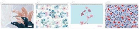 Teczka plastikowa na suwak flower A4 mix Beniamin Beniamin Teczka plastikowa na suwak flower A4 mix Beniamin Beniamin