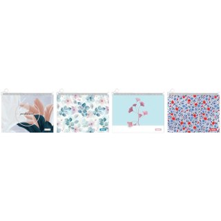 Teczka plastikowa na suwak flower A4 mix Beniamin Beniamin
