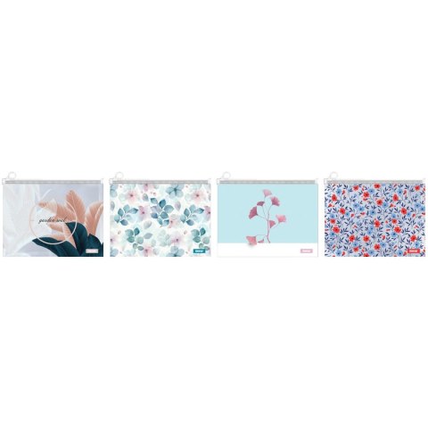 Teczka plastikowa na suwak flower A4 mix Beniamin Beniamin Teczka plastikowa na suwak flower A4 mix Beniamin Beniamin
