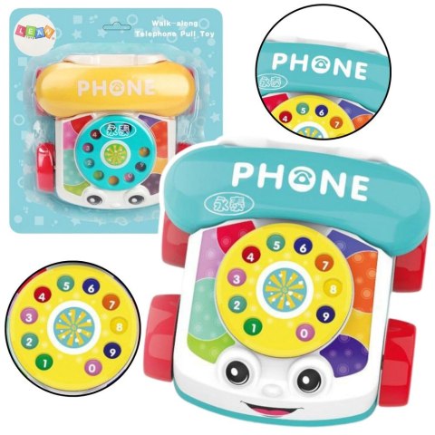 Telefon zabawkowy Lean na kółkach niebieski (22858) Lean Telefon zabawkowy Lean na kółkach niebieski (22858) Lean