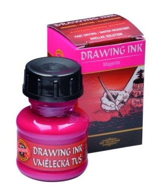 Tusz kreślarski Koh-I-Noor MAGENTA kolor: magenta 20ml (141756) Koh-I-Noor
