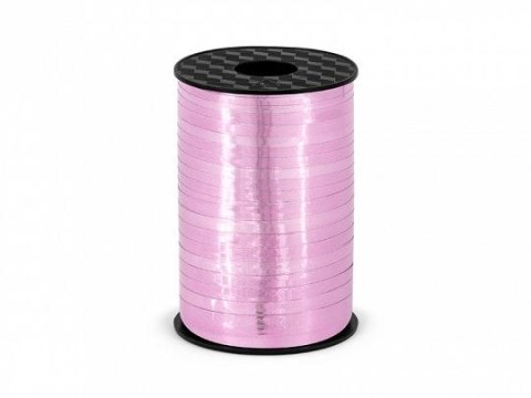 Wstążka Partydeco plastikowa 5x225 [mm x m] różowy (PRM5-081) Partydeco