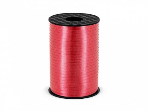 Wstążka Partydeco plastikowa czerwona, 5mm/225m 5x225 [mm x m] czerwona (PRP5-007) Partydeco
