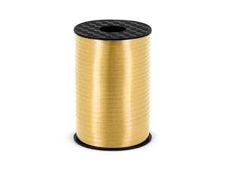 Wstążka Partydeco plastikowa złota, 5mm/225m 5x225 [mm x m] złoty (PRP5-019) Partydeco