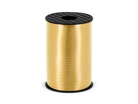 Wstążka Partydeco plastikowa złota, 5mm/225m 5x225 [mm x m] złoty (PRP5-019) Partydeco