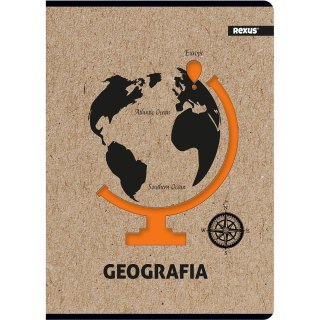 Zeszyt Beniamin Kraft Liner geografia A5 58k. 70g krata [mm:] 147x209 (8423) Beniamin
