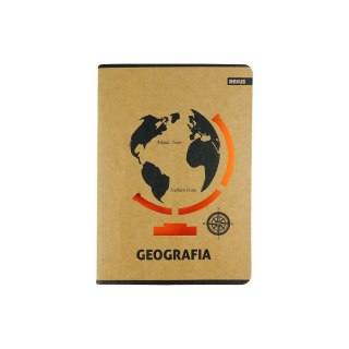 Zeszyt Beniamin Kraft Liner geografia A5 58k. 70g krata [mm:] 147x209 (8423) Beniamin