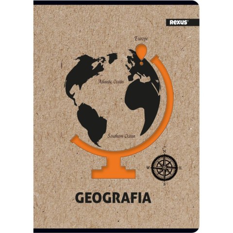 Zeszyt Beniamin Kraft Liner geografia A5 58k. 70g krata [mm:] 147x209 (8423) Beniamin