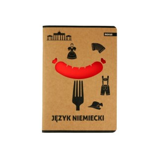Zeszyt Beniamin Kraft Liner j.niemiecki A5 70g krata [mm:] 147x209 (6102083) Beniamin