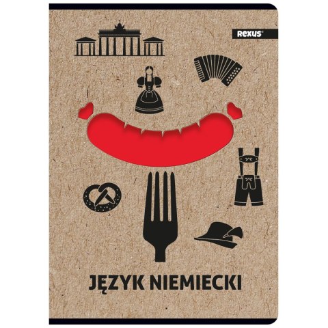 Zeszyt Beniamin Kraft Liner j.niemiecki A5 70g krata [mm:] 147x209 (6102083) Beniamin