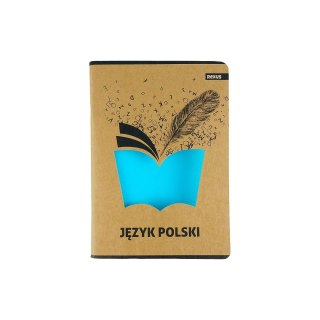 Zeszyt Beniamin Kraft Liner j.polski A5 5k. 70g linia [mm:] 147x209 (7518) Beniamin