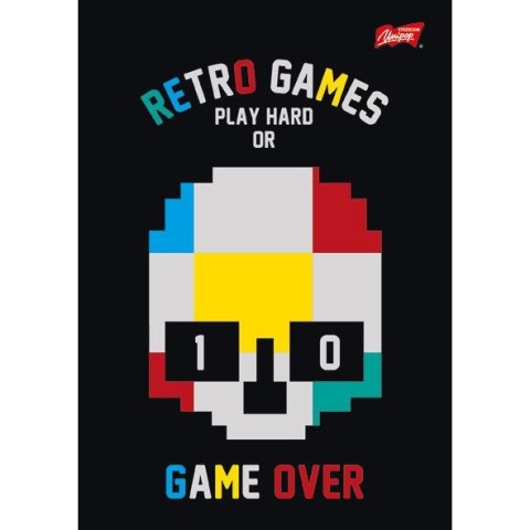 Zeszyt Unipap Gamer z lakierem miejscowym A5 60k. 70g linia Unipap Zeszyt Unipap Gamer z lakierem miejscowym A5 60k. 70g linia Unipap