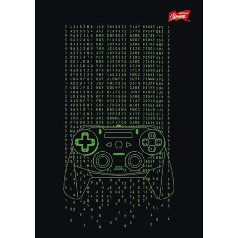 Zeszyt Unipap Gamer z lakierem miejscowym A5 60k. 70g linia Unipap Zeszyt Unipap Gamer z lakierem miejscowym A5 60k. 70g linia Unipap