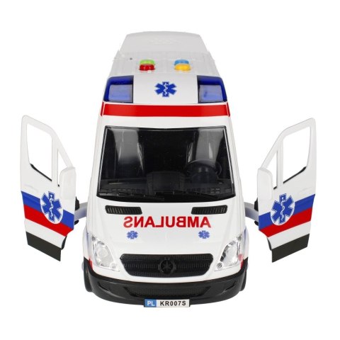 Ambulans Mega Creative 26cm światło i dźwięk (522124) Mega Creative Ambulans Mega Creative 26cm światło i dźwięk (522124) Mega Creative