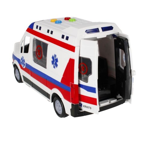 Ambulans Mega Creative 26cm światło i dźwięk (522124) Mega Creative Ambulans Mega Creative 26cm światło i dźwięk (522124) Mega Creative