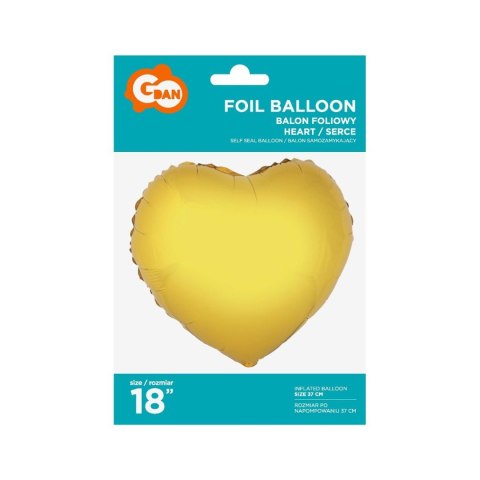Balon foliowy Godan serce złote 18 18cal (FG-S36ZL) Godan Balon foliowy Godan serce złote 18 18cal (FG-S36ZL) Godan