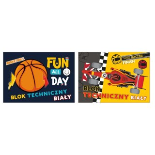 Blok techniczny Beniamin biały NO NAME - CHŁOPIEC A4 biały 20k Beniamin