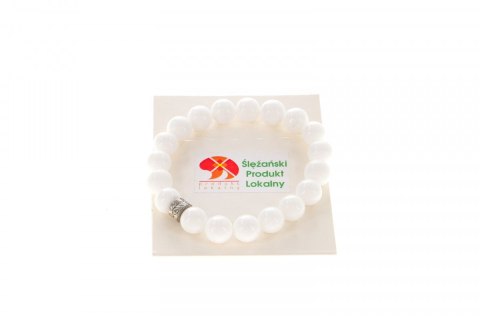 Bransoletka Mol bransoletka jadeit górski biały 10mm Mol Bransoletka Mol bransoletka jadeit górski biały 10mm Mol