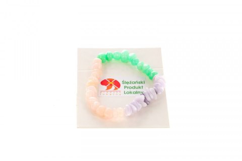 Bransoletka Mol bransoletka jadeit górski bryłka mix groszek róż lawenda 6x10mm Mol Bransoletka Mol bransoletka jadeit górski bryłka mix groszek róż lawenda 6x10mm Mol