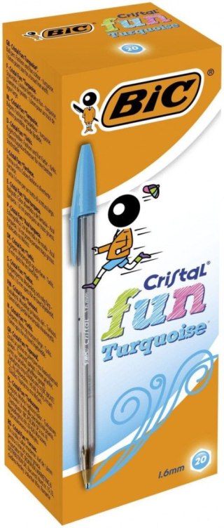 Długopis Bic 20 szt turkusowy 1,6mm (929074) Bic