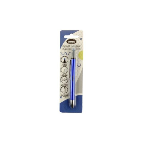 Długopis Rexus niebieski 1,0mm (5901276102014) Rexus Długopis Rexus niebieski 1,0mm (5901276102014) Rexus