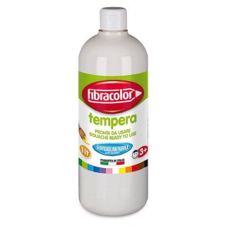 Farba tempera Fibracolor 1L Gluten Free kolor: biały 1000ml Fibracolor