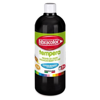 Farba tempera Fibracolor 1L Gluten Free kolor: czarny 1000ml Fibracolor