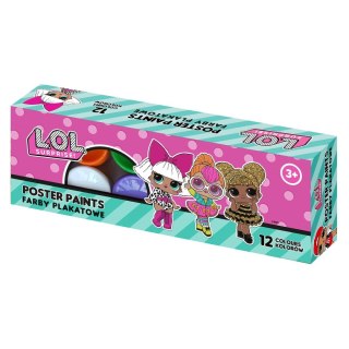 Farby plakatowe Astrapap L.O.L kolor: mix 20ml 12 kolor. (301124053) Astrapap