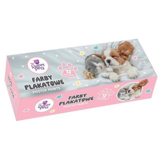 Farby plakatowe Beniamin The Sweet Pets kolor: mix 20ml 12 kolor. (2266) Beniamin
