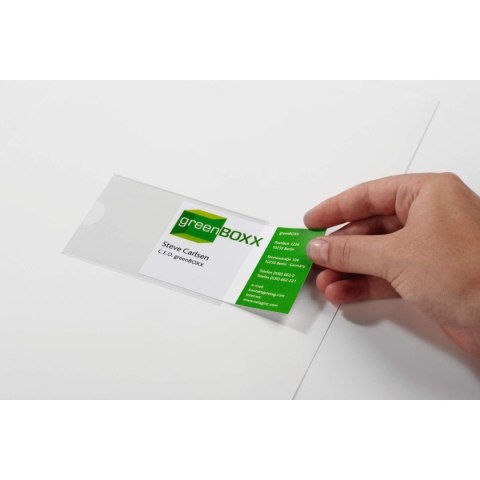 Kieszeń samoprzylepna Durable POCKETFIX® przezroczysty [mm:] 93x62 (8021) Durable