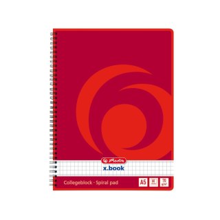 Kołozeszyt (kołobrulion) Herlitz X-BOOK 297531 A5 80k. krata (400197335) Herlitz
