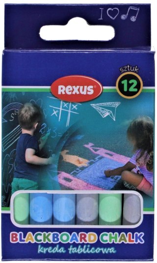Kreda Rexus tablicowa kolor: mix 12 szt Rexus