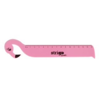 Linijka plastikowa Strigo 15 cm FLAMING 15cm (SSC360) Strigo