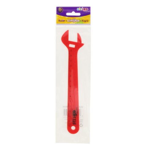 Linijka plastikowa Strigo 15 cm KLUCZ FRANCUSKI 15cm (SSC362) Strigo Linijka plastikowa Strigo 15 cm KLUCZ FRANCUSKI 15cm (SSC362) Strigo