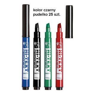 Marker permanentny Fibracolor Hi-Text 580/PB czarny 6,0mm ścięta końcówka Fibracolor