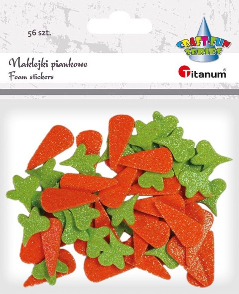 Naklejka (nalepka) Titanum Craft-Fun Series piankowe marchewki i natka (M-11) Titanum Naklejka (nalepka) Titanum Craft-Fun Series piankowe marchewki i natka (M-11) Titanum