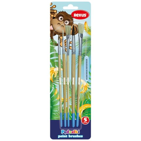 Pędzel Rexus Rexus KIDS z naturalnego włosia nr mix (0910) Rexus Pędzel Rexus Rexus KIDS z naturalnego włosia nr mix (0910) Rexus