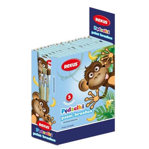 Pędzel Rexus Rexus KIDS z naturalnego włosia nr mix (0910) Rexus Pędzel Rexus Rexus KIDS z naturalnego włosia nr mix (0910) Rexus