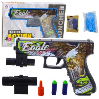 Pistolet Lean Na Kulki Wodne Strzałki Piankowe Laser Nadruk Orzeł (24263) Lean