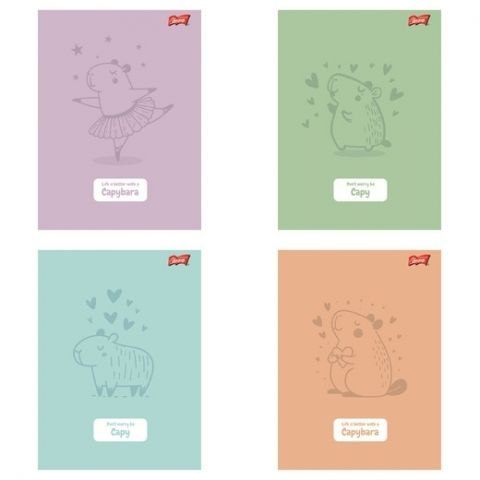 Zeszyt Unipap Capybara A5 32k. 70g krata Unipap Zeszyt Unipap Capybara A5 32k. 70g krata Unipap