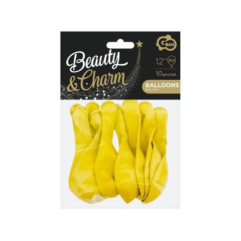 Balon gumowy Godan Beauty&Charm, pastelowe 10 szt. żółty 300mm 12cal (CB-1PZO) Godan Balon gumowy Godan Beauty&Charm, pastelowe 10 szt. żółty 300mm 12cal (CB-1PZO) Godan