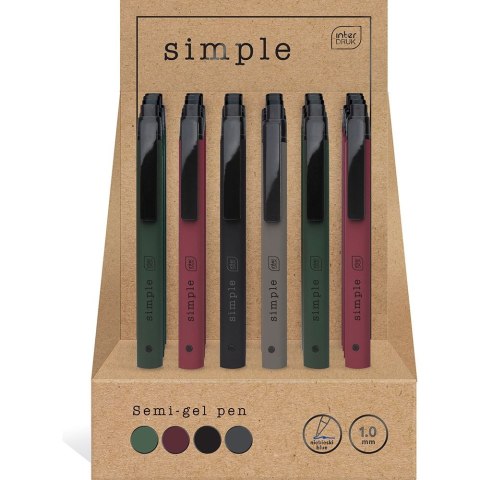 Długopis żelowy Interdruk SIMPLE niebieski 1,0mm (5902277313249) Interdruk Długopis żelowy Interdruk SIMPLE niebieski 1,0mm (5902277313249) Interdruk