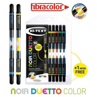 Flamaster Fibracolor duetto 10+1 fluo gratis 11 kol. Fibracolor