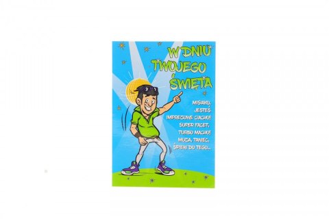 Kartka składana Ev-corp Comic Urodzinowy dla chłopaka B6 (STKC-029) Ev-corp Kartka składana Ev-corp Comic Urodzinowy dla chłopaka B6 (STKC-029) Ev-corp